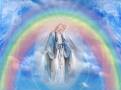 mother mary and rainbow
